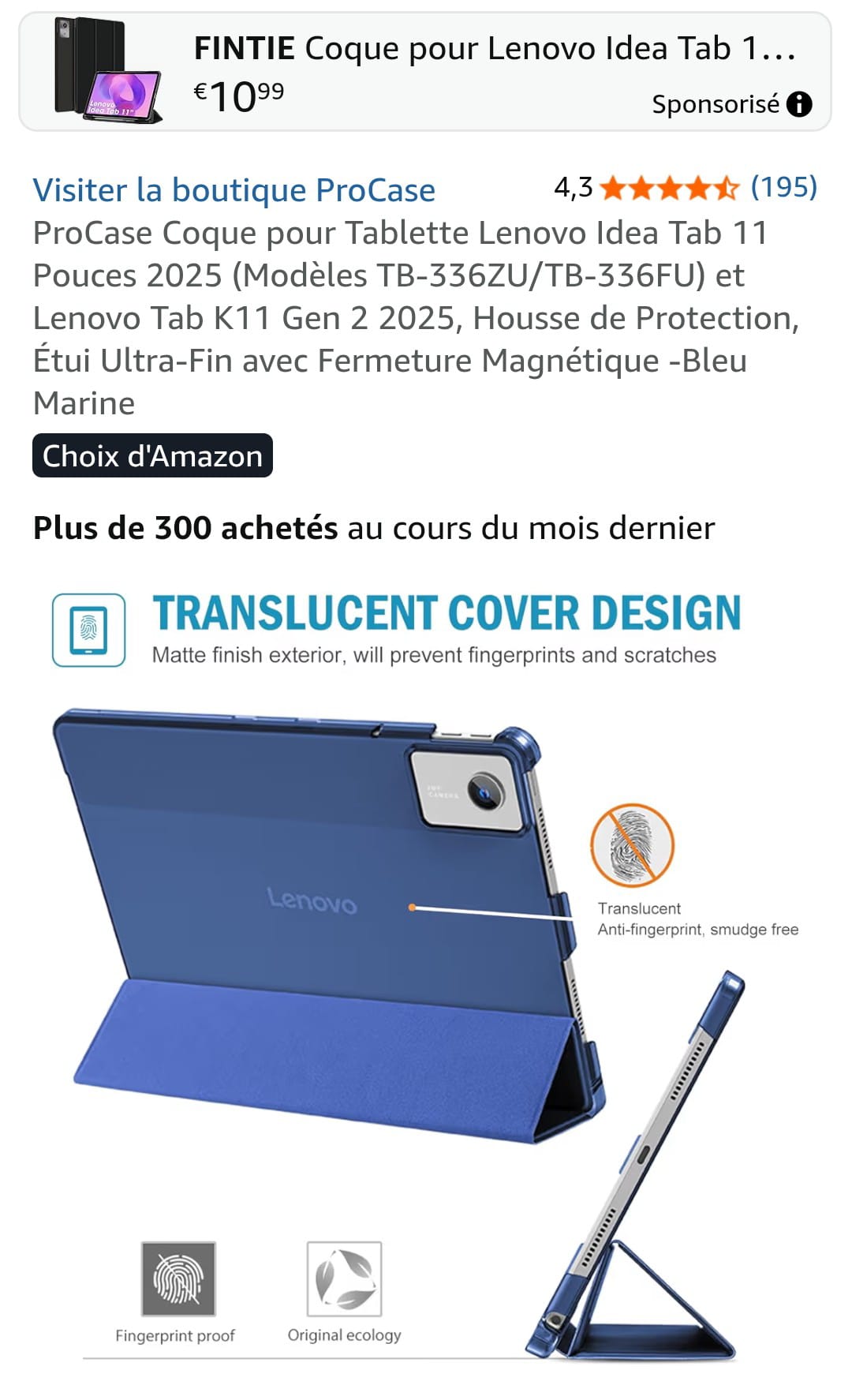coque pour  tablette lenovo